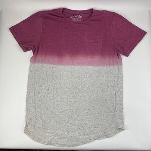 SGR Tshirt Womens Medium Longer Length Pink White Ombre